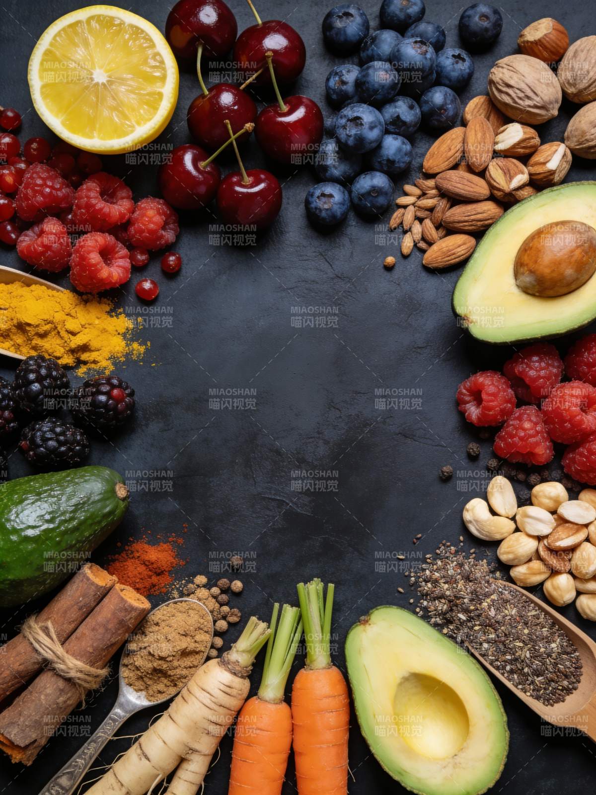 健康食材拼盘图片