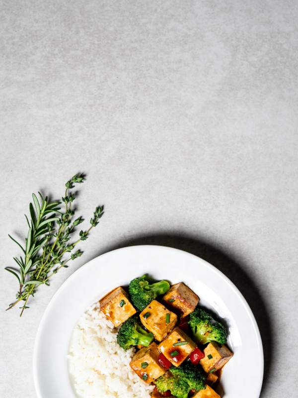 豆腐西兰花饭图片