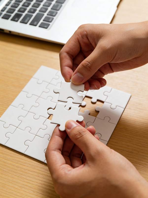 拼图完成瞬间图片