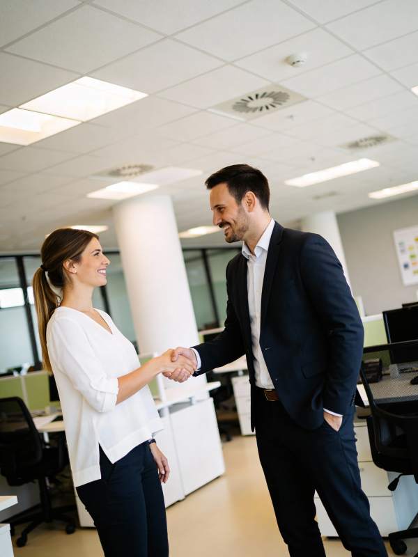 职场握手合作瞬间图片