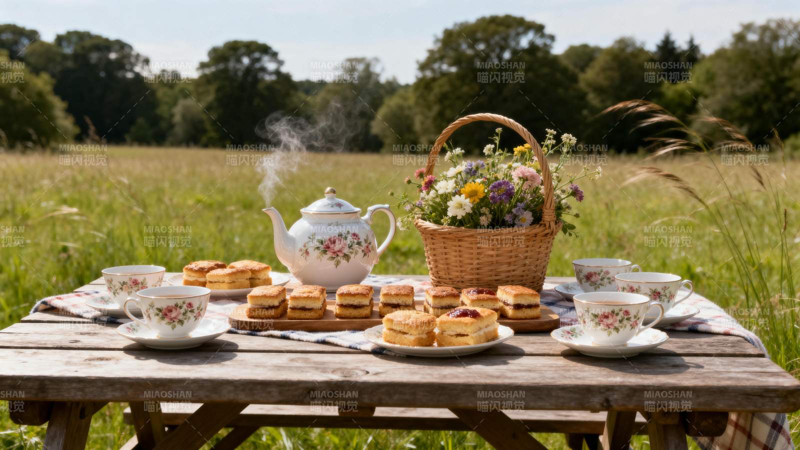 田园野餐茶会图片