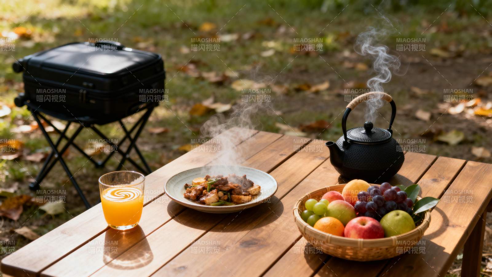 秋日野餐时光图片