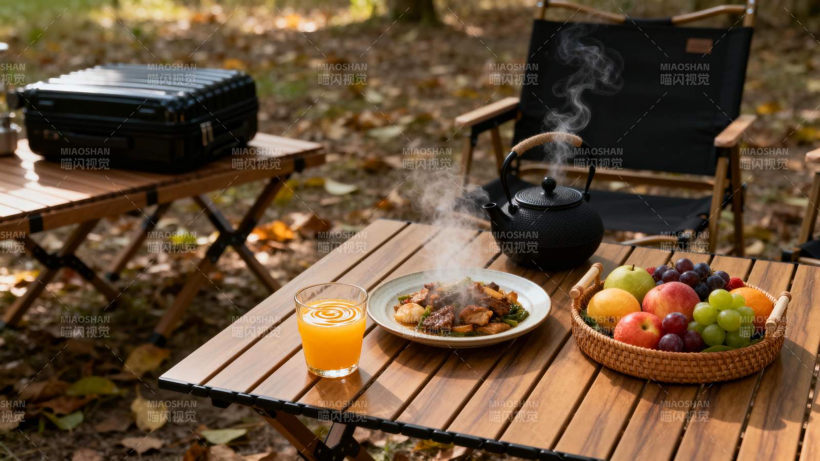 秋日野餐 果香四溢图片