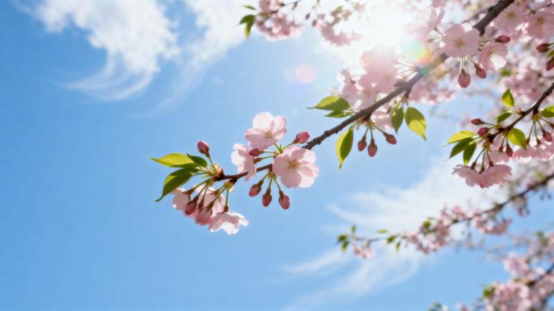 樱花绽放春日美景图片