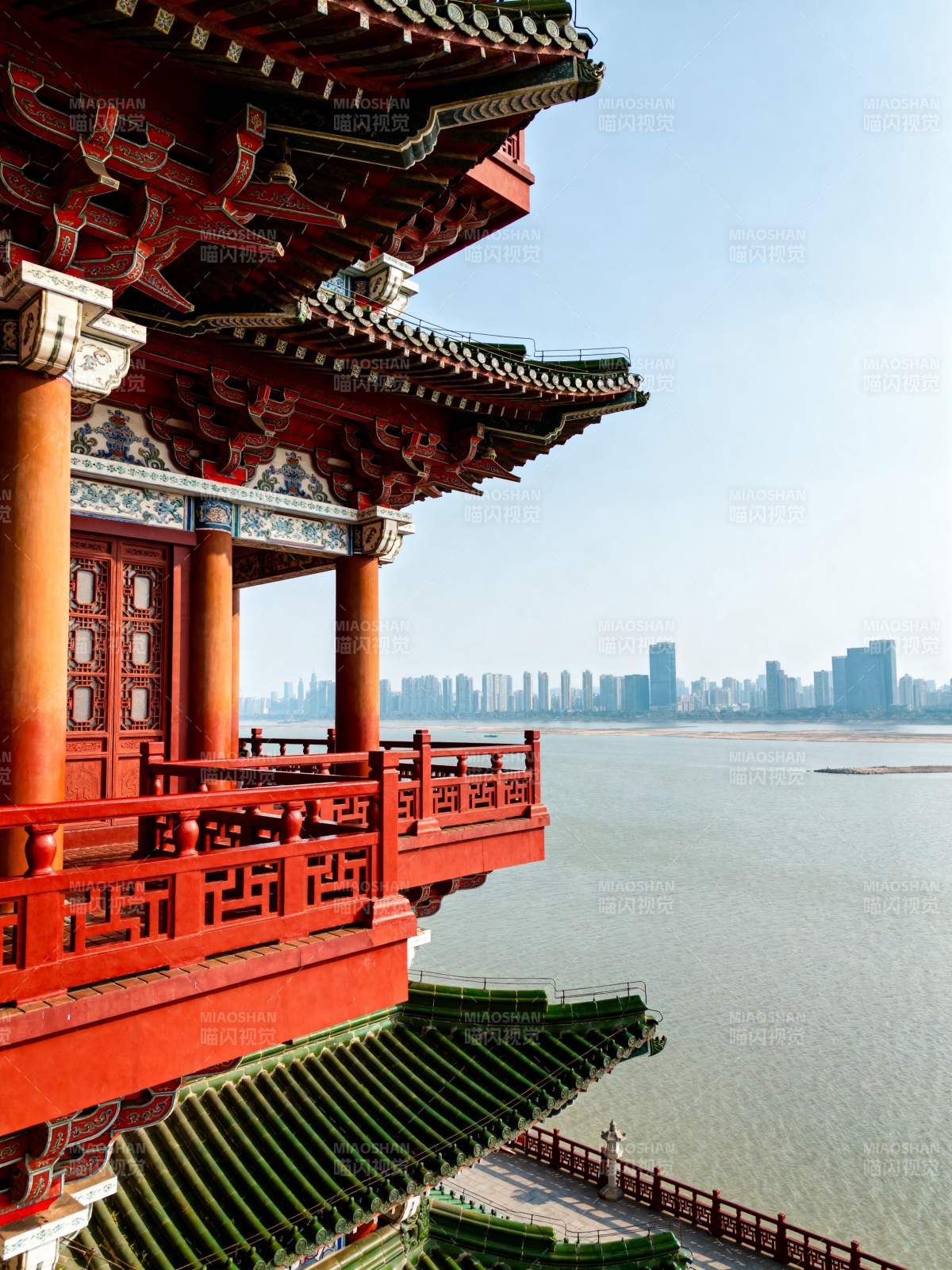 滕王阁望江景图片