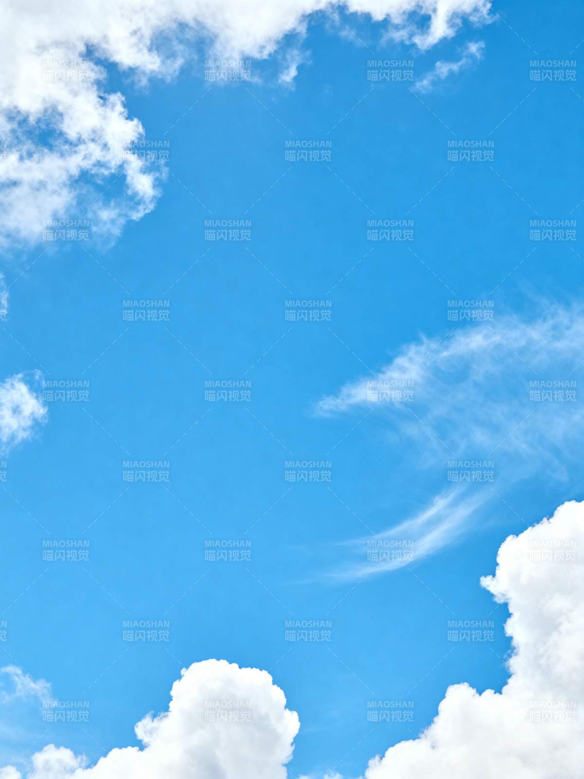 蓝天白云 晴空万里图片