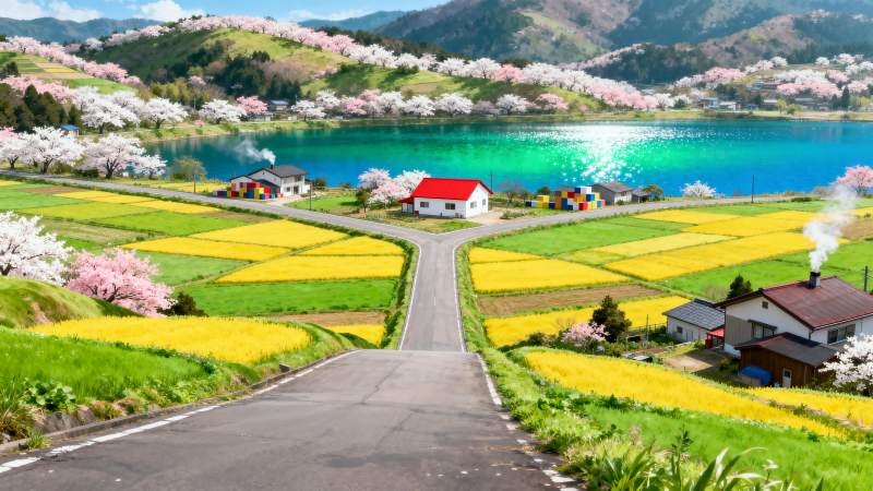 春日田园风光图片