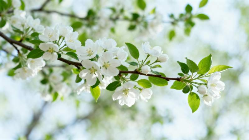春日花开枝头图片