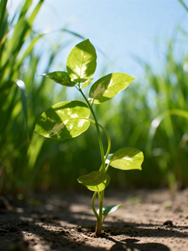嫩芽破土而出图片