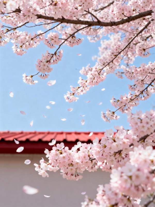 樱花纷飞春意浓图片