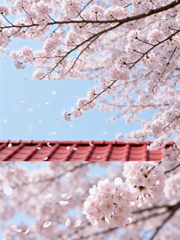 樱花纷飞春意浓图片