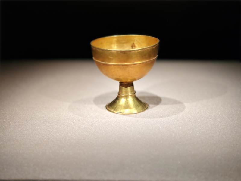 金质高足杯 高足金杯 李静训展图片