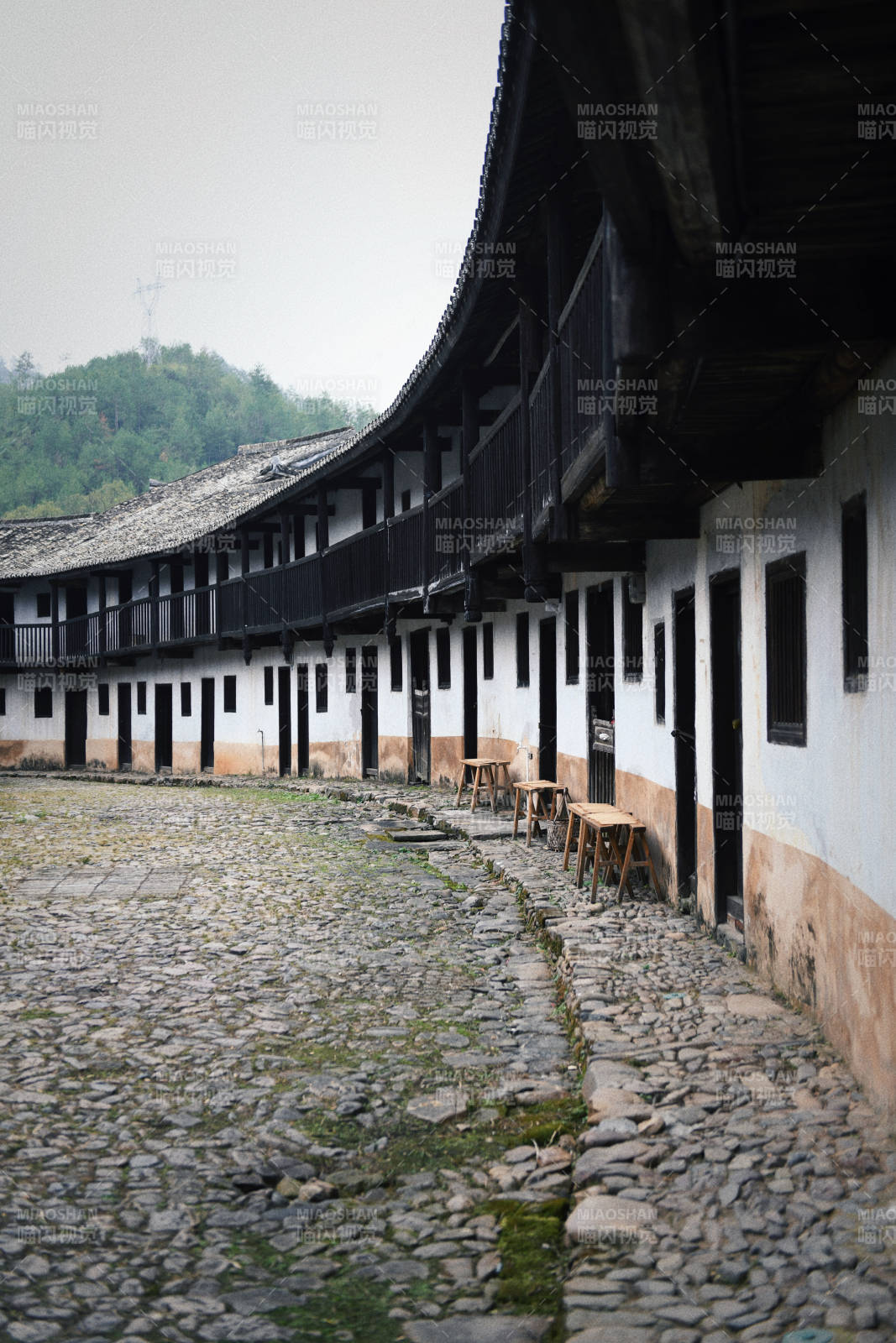 江西古朴庭院静谧景图片