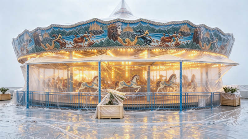 梦幻旋转木马图片