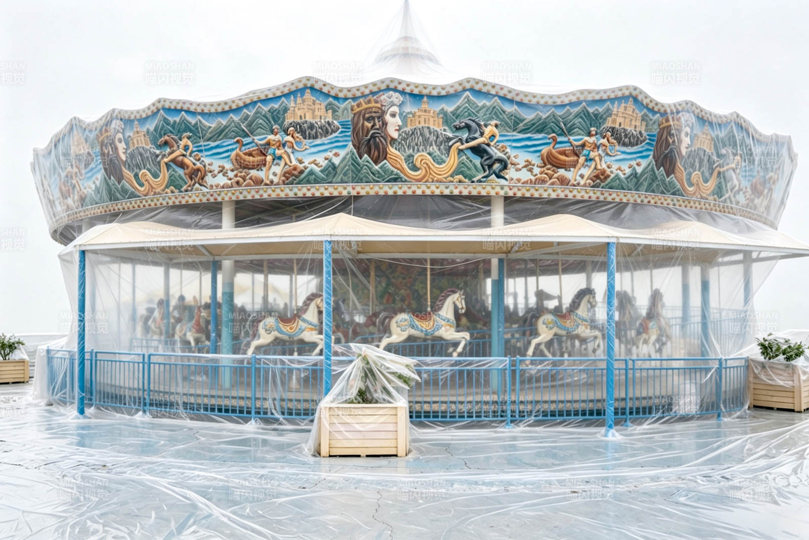 旋转木马静待开启图片