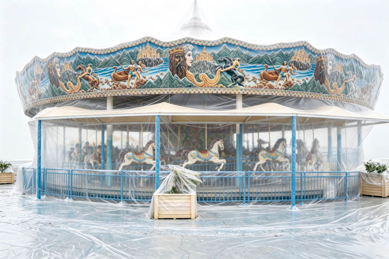 旋转木马静待开启图片