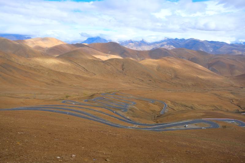 蜿蜒山路 盘山公路图片