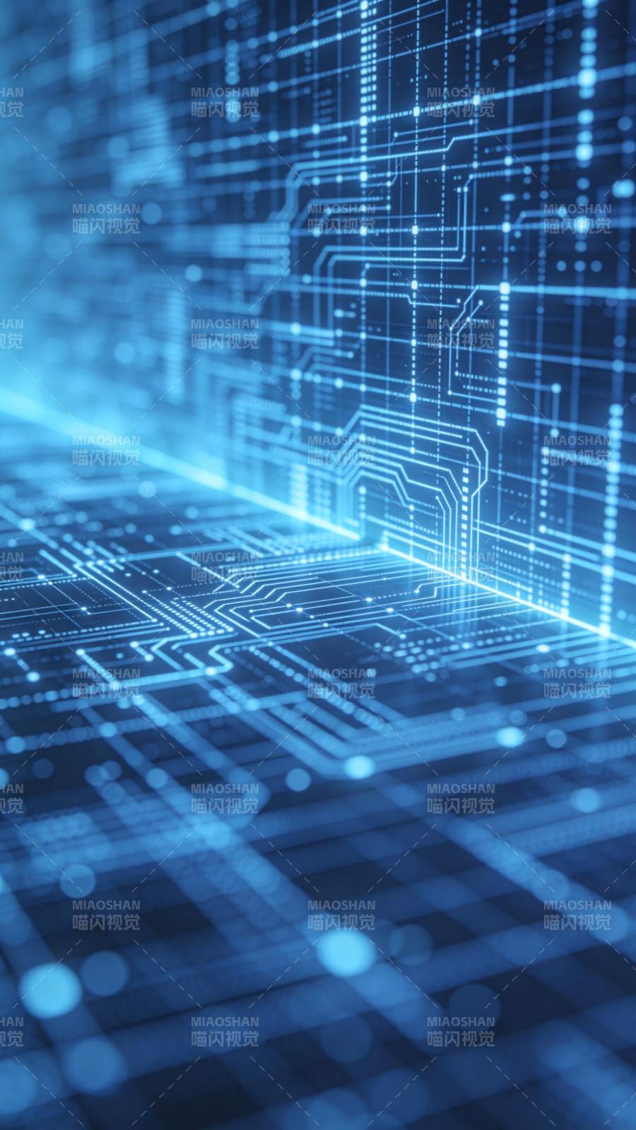 科技电路蓝光图图片
