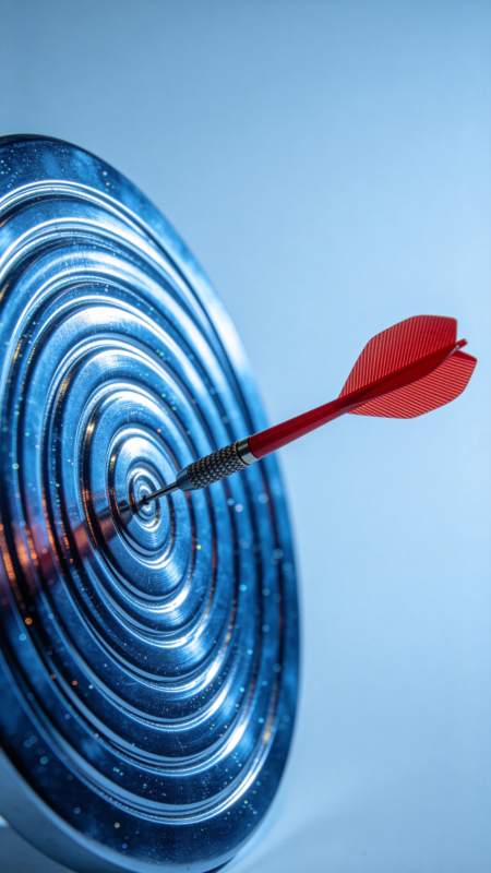 精准命中靶心图片