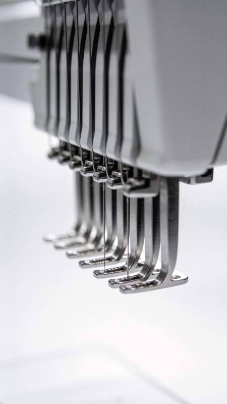 多针缝纫机特写图片