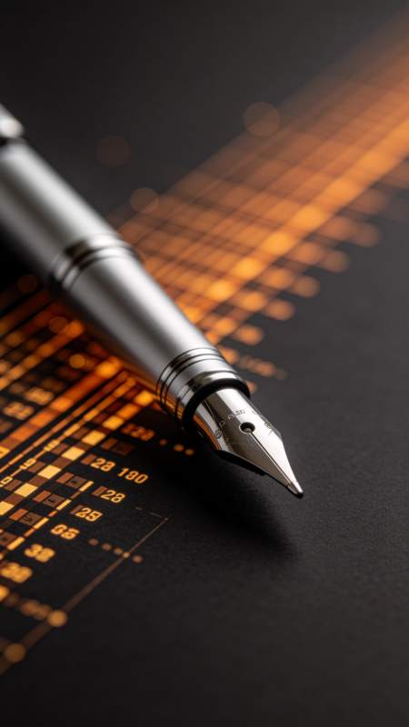 笔尖下的数据光影图片