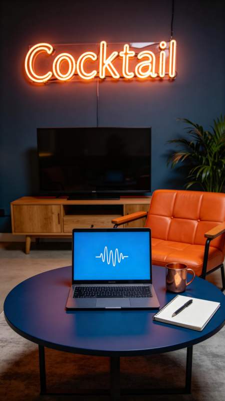 霓虹鸡尾酒时光图片