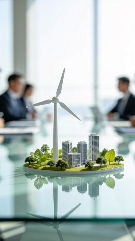 绿色能源城市模型图片