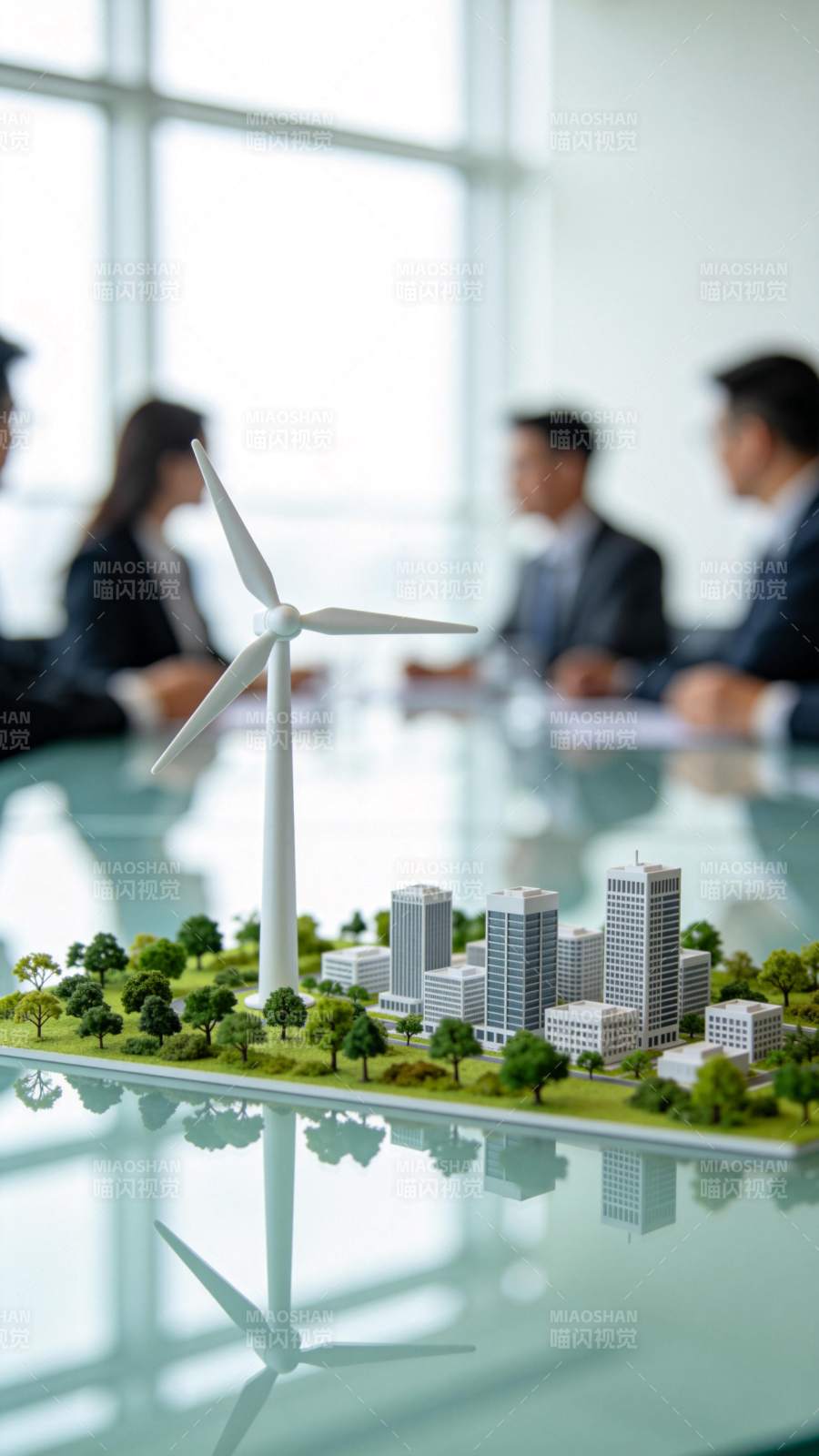 绿色能源城市模型图片