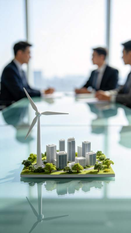 绿色能源城市模型图片