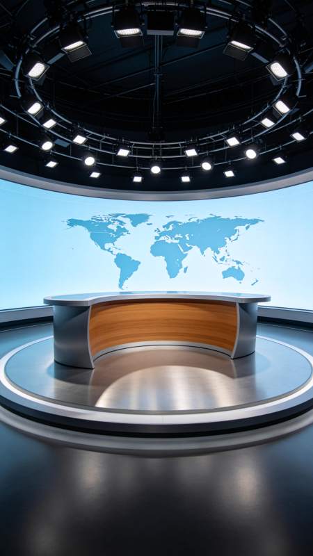 新闻演播室图片