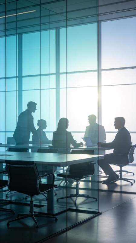 商务会议剪影图片