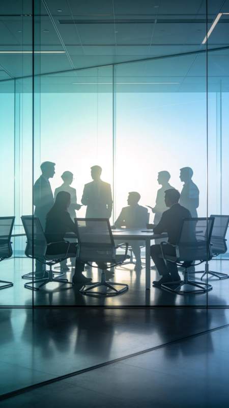 商务会议剪影图片