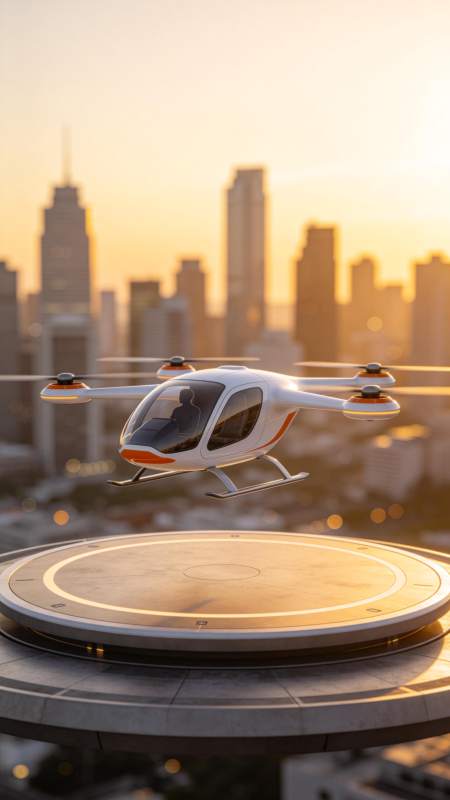 未来城市飞行器图片