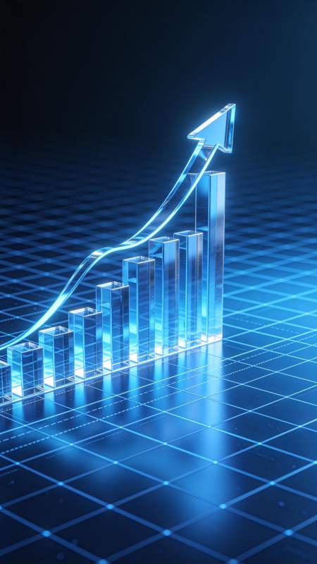 增长趋势图图片