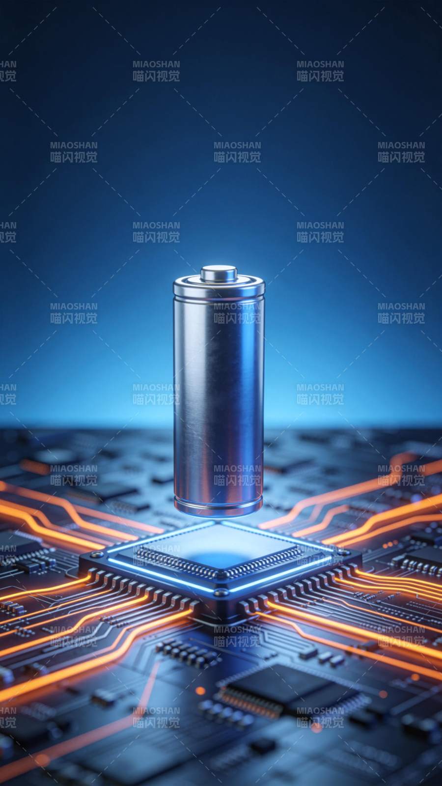 科技电池芯图片