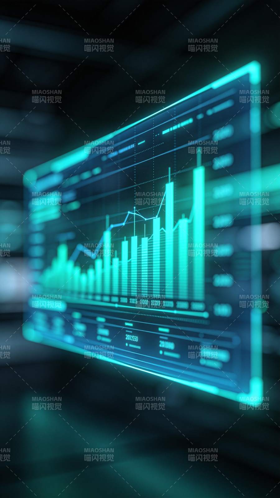 数据图表显示增长趋势图片