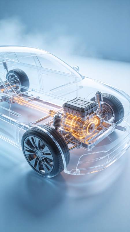 未来电动轿车结构图片