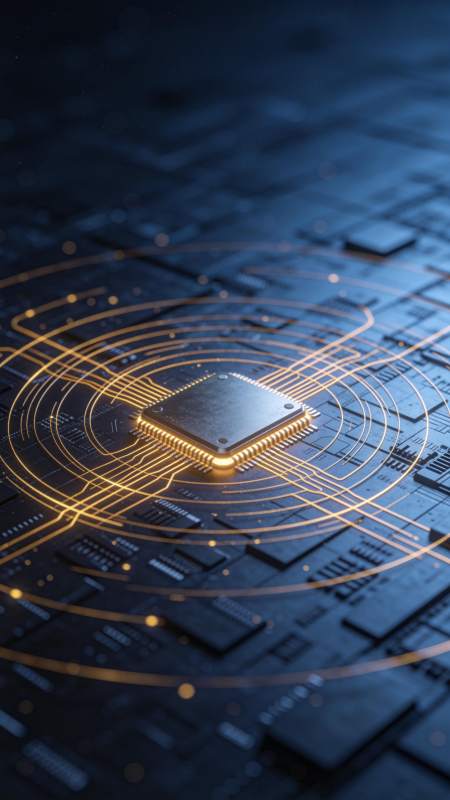 发光芯片置于电路板中心辐射状布线结构图片