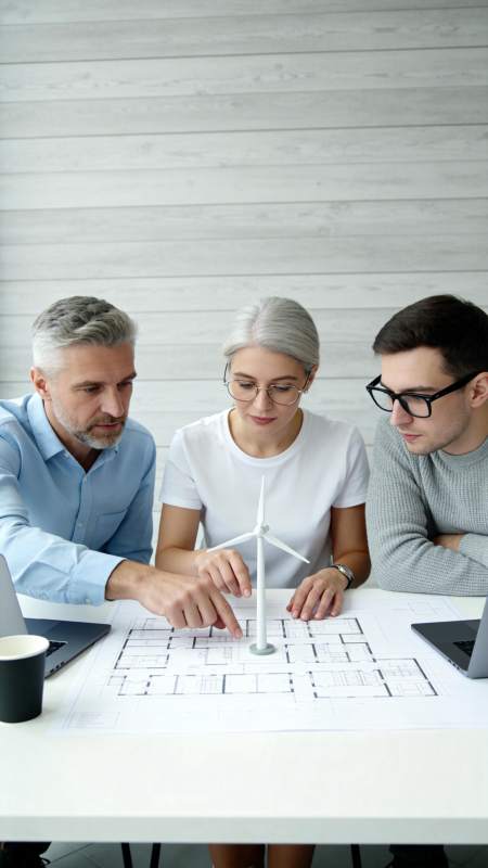 风能项目团队研讨图片