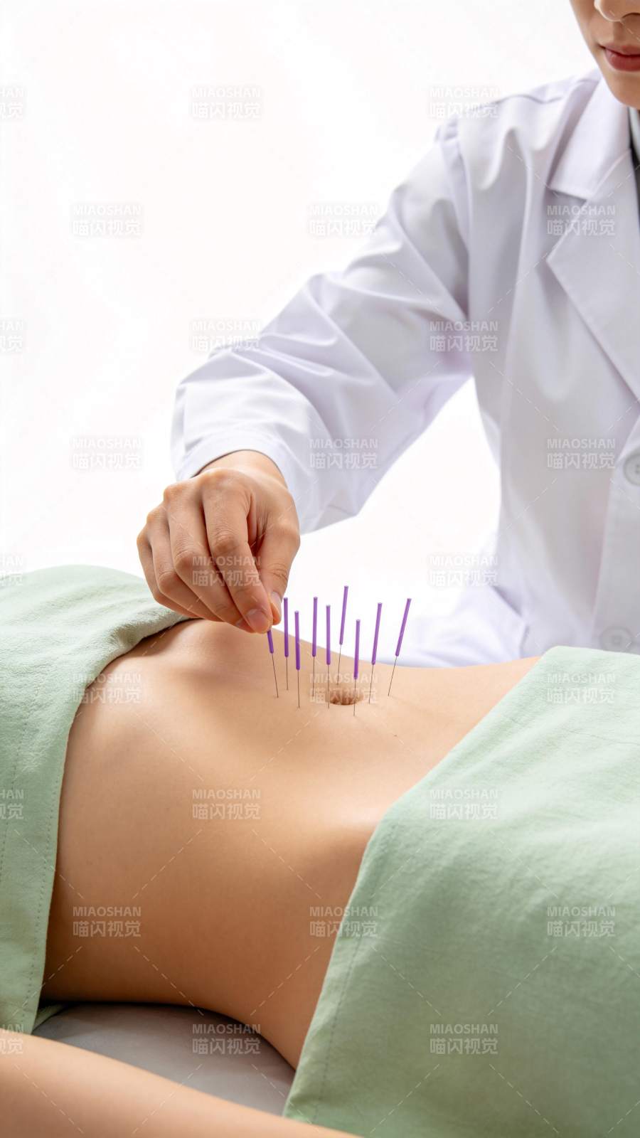 针灸治疗腹部图片
