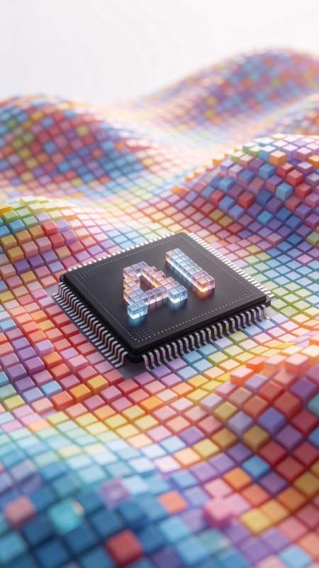 AI芯片炫彩未来图片