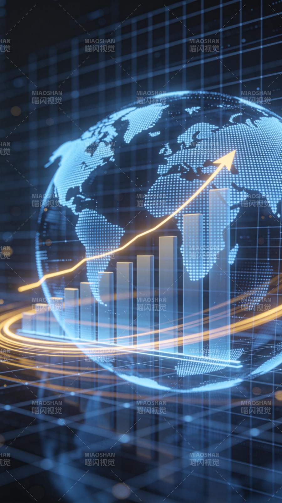 全球增长趋势图片