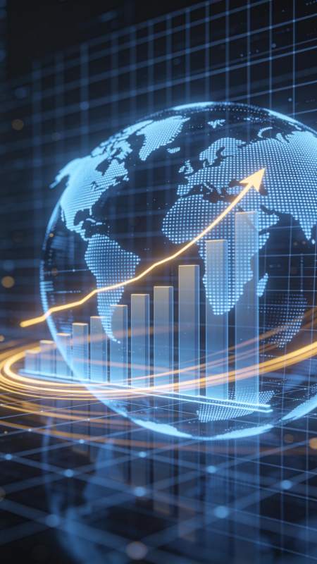 全球增长趋势图片