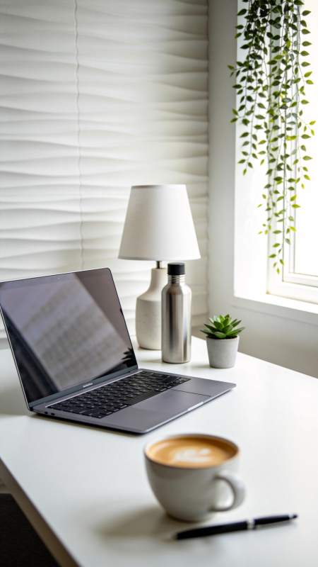 简约办公一角图片