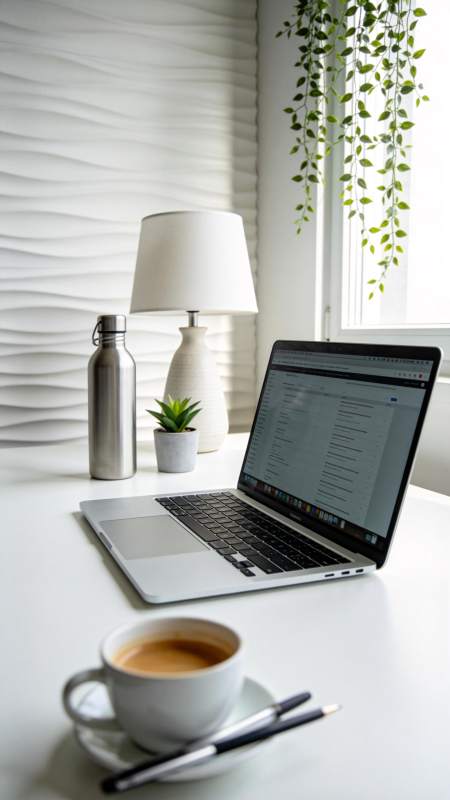 简约办公一角图片