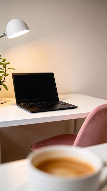 温馨办公一角图片