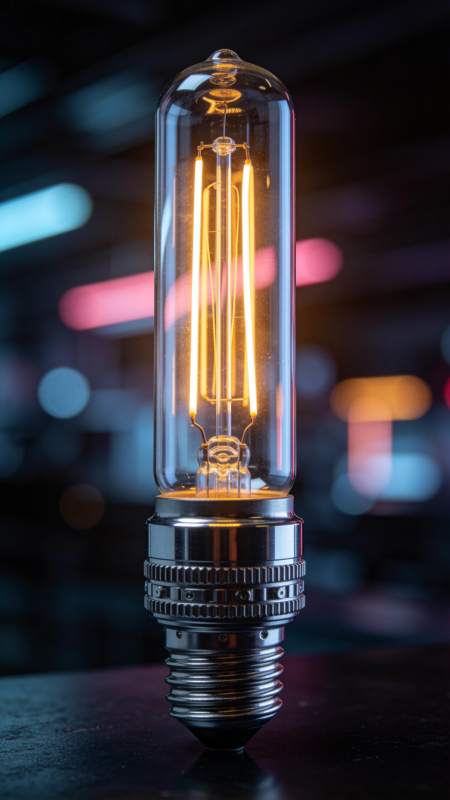 复古灯泡光影图片