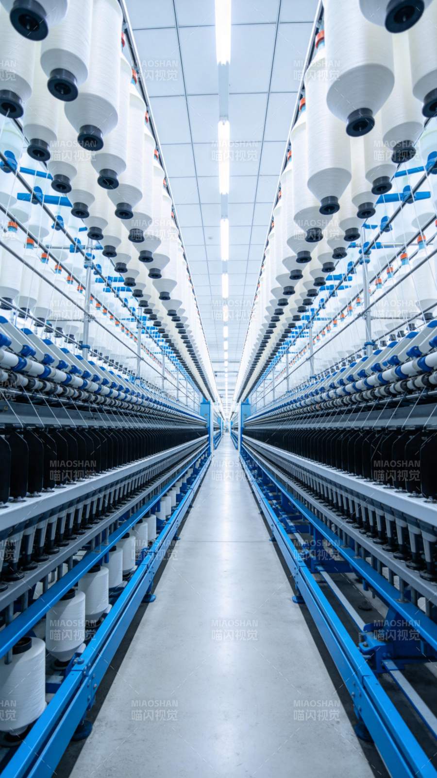 现代化纺织车间图片