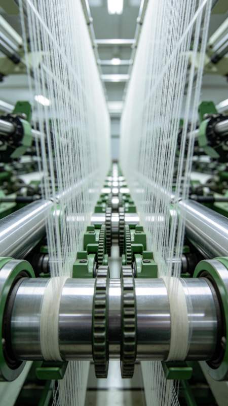 纺织车间生产线图片