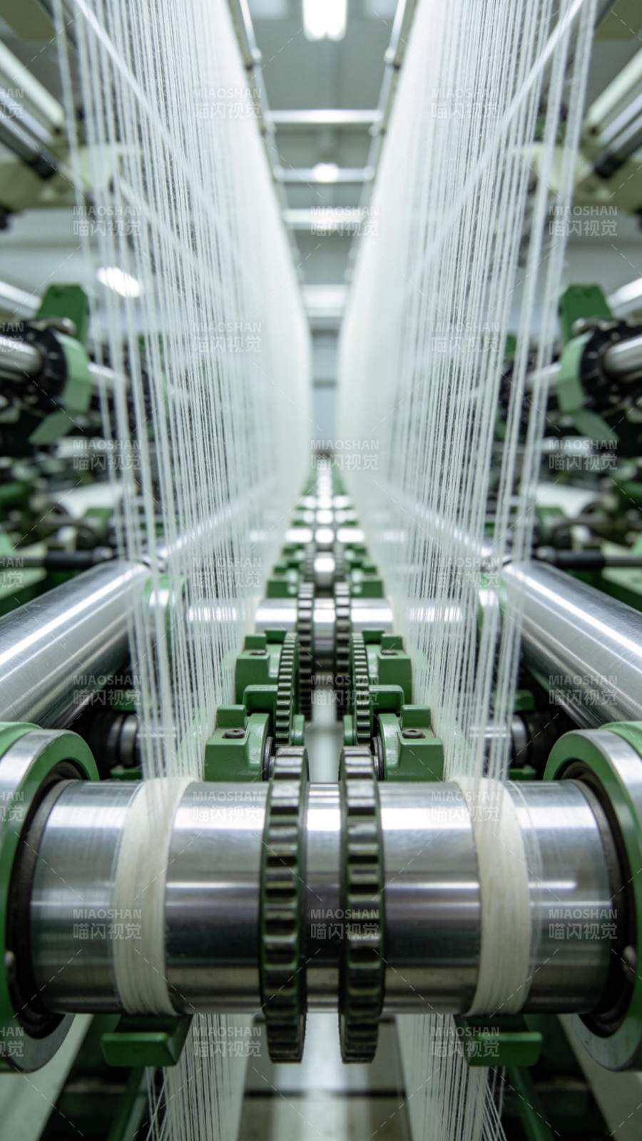 纺织车间生产线图片